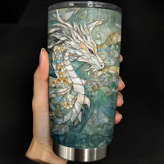 Mother Of Pearl Stained Glass Dragon Art Design