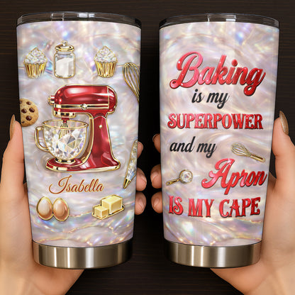 Baking With Love Red Stand Mixer And Cupcakes