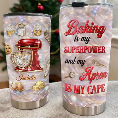 Baking With Love Red Stand Mixer And Cupcakes