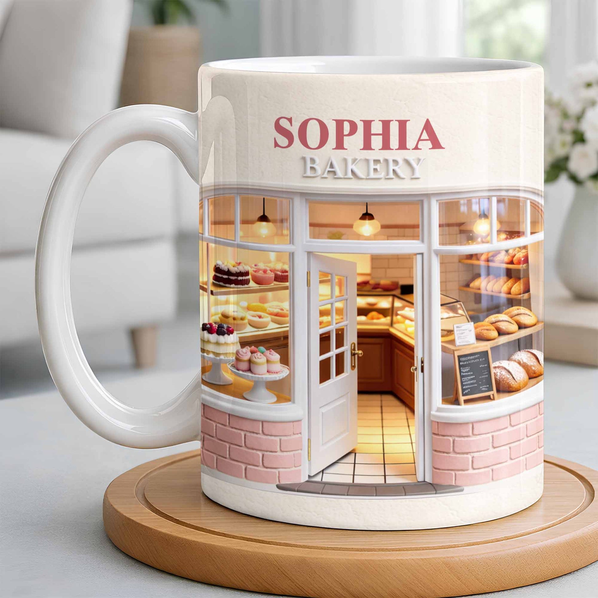 My Bakery Custom Storefront With Cakes And Bread