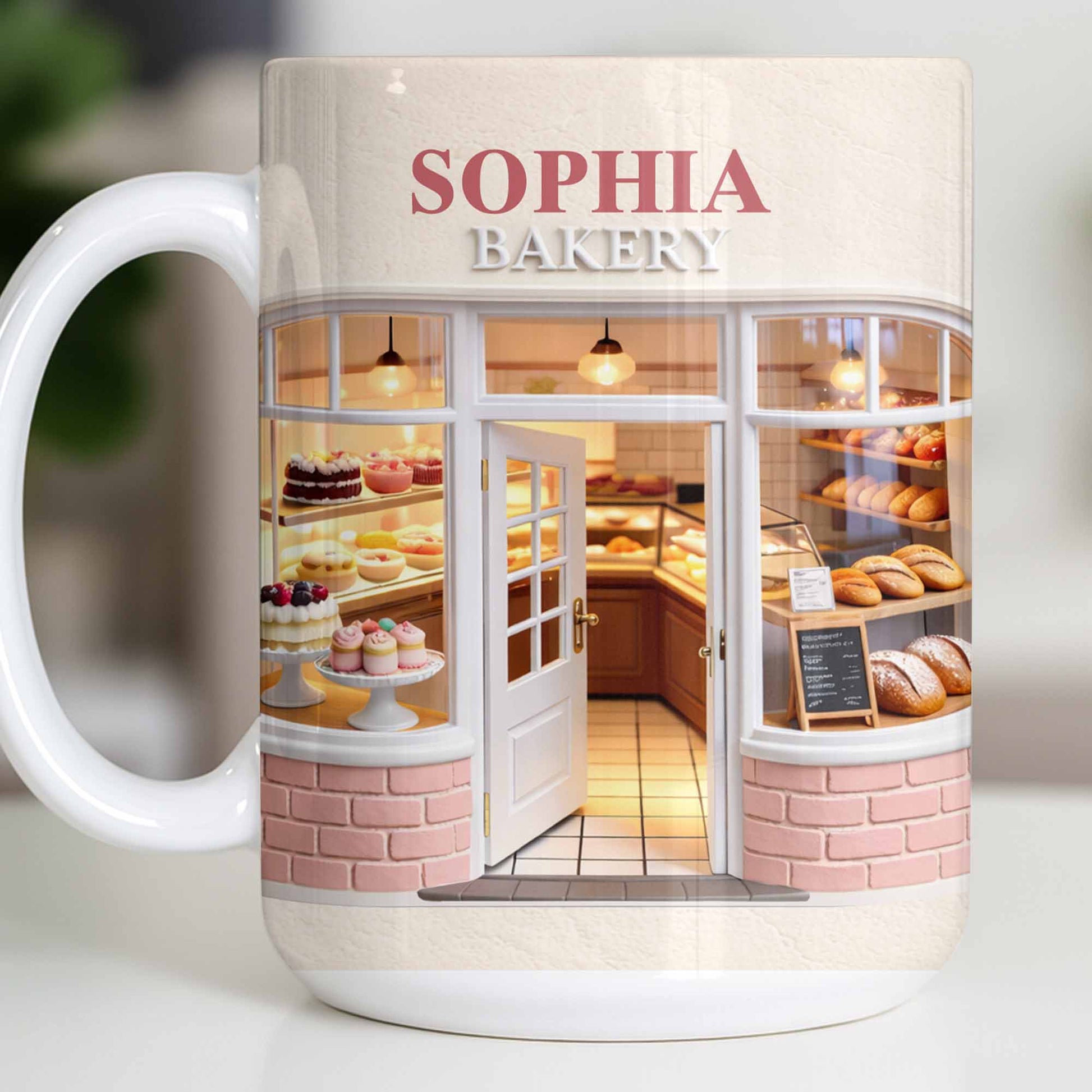 My Bakery Custom Storefront With Cakes And Bread