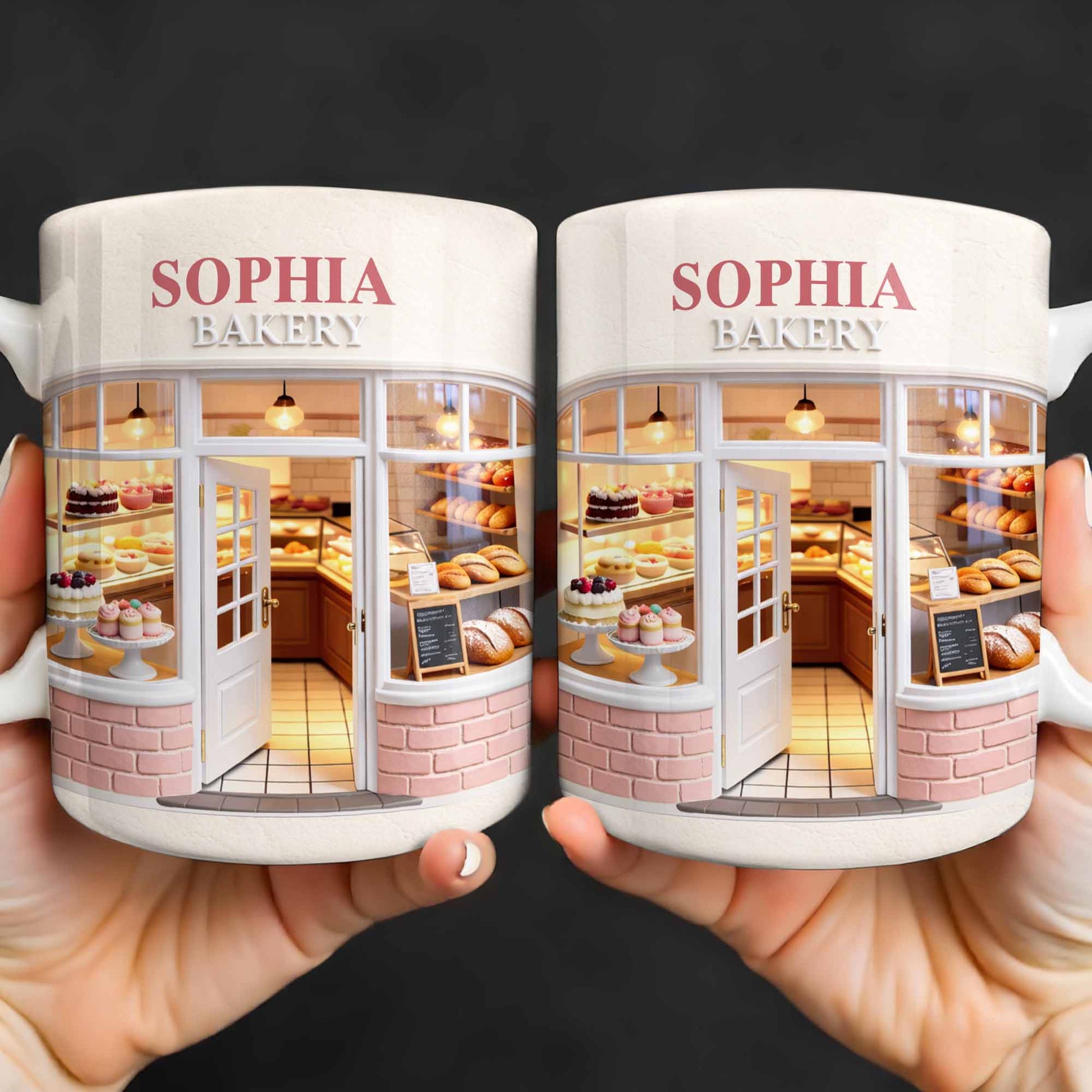 My Bakery Custom Storefront With Cakes And Bread