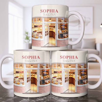 My Bakery Custom Storefront With Cakes And Bread