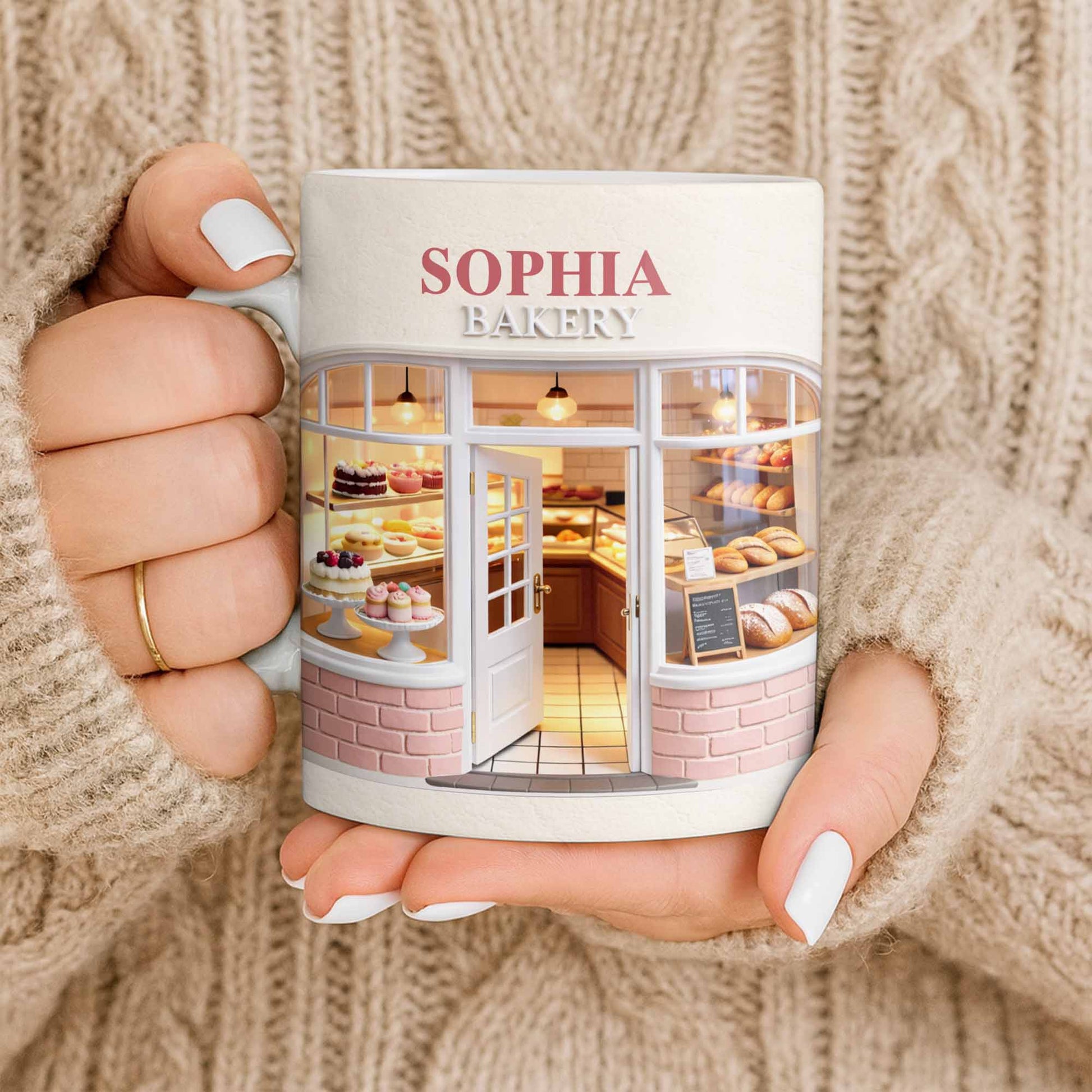 My Bakery Custom Storefront With Cakes And Bread