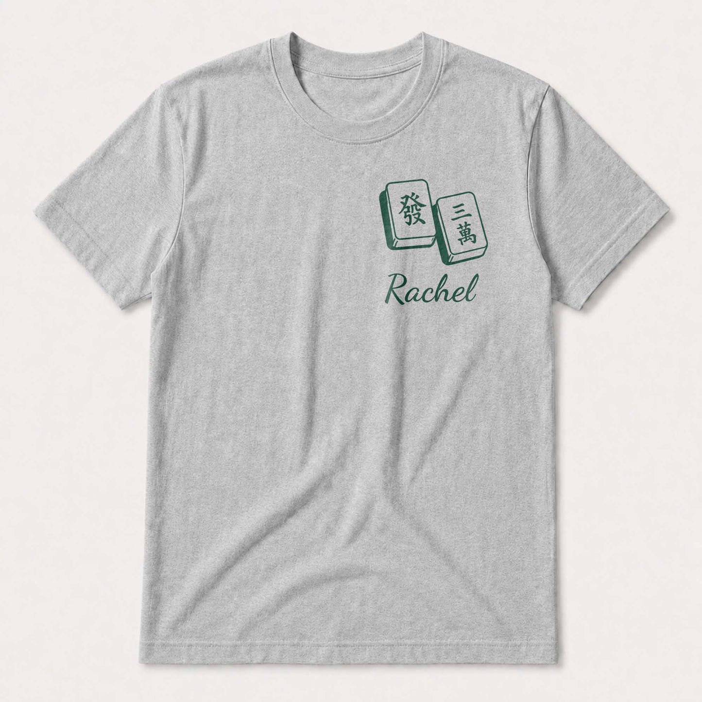 Mahjong Social Club Dragon And Tiles Custom T-Shirt - Personalized Custom T-Shirt Font and Back - HOB251_WFBAS