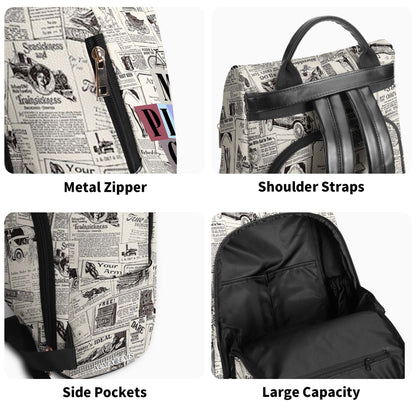 Mis Pinche Cosas - Personalized Custom Leather BackPack - HS001_BP