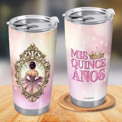 Mes Cinq Années - Gobelet personnalisé en acier inoxydable 20 oz 30 oz - HS007_TB