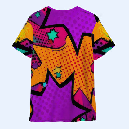 Mais priez d'abord ! T-shirt unisexe personnalisé imprimé sur toute la surface - QCUS034_3T