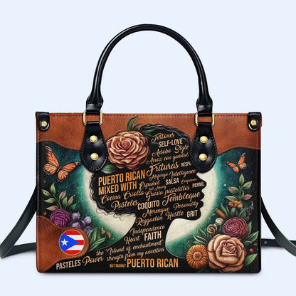 Hispanique mixte avec… - Sac à main en cuir personnalisé - HS018_HB