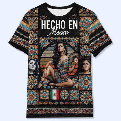 Mexico Vintage Bootleg Style T-Shirt - Personalized Custom Unisex All-Over Printed T-Shirt - HS028_3T