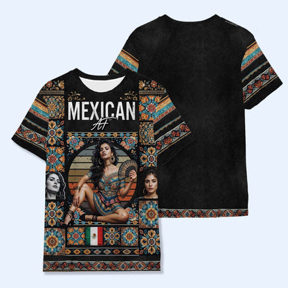 Mexico Vintage Bootleg Style T-Shirt - Personalized Custom Unisex All-Over Printed T-Shirt - HS028_3T