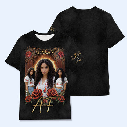 VIVA MEXICO - T-shirt unisexe personnalisé imprimé sur toute la surface - HS030_3T