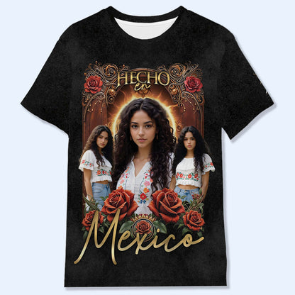 VIVA MEXICO - T-shirt unisexe personnalisé imprimé sur toute la surface - HS030_3T