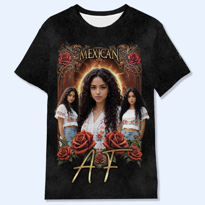 VIVA MEXICO - T-shirt unisexe personnalisé imprimé sur toute la surface - HS030_3T
