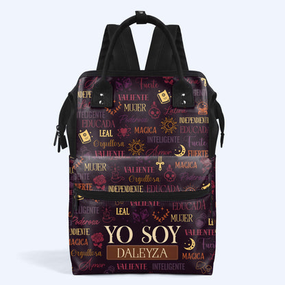 Yo Soy - Mochila de viaje personalizada con diseño de pico de pato - HS033_DKB