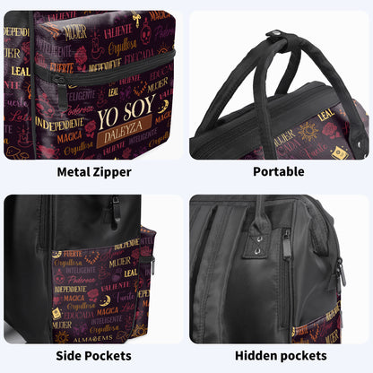Yo Soy - Mochila de viaje personalizada con diseño de pico de pato - HS033_DKB
