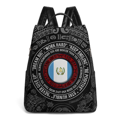 Always Remember You Are Braver Than You Think - Personalized Custom Leather Backpack - HS034_BP