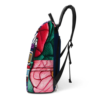 Sac à dos en cuir personnalisé, instruit, puissant et fier - HS054_BP
