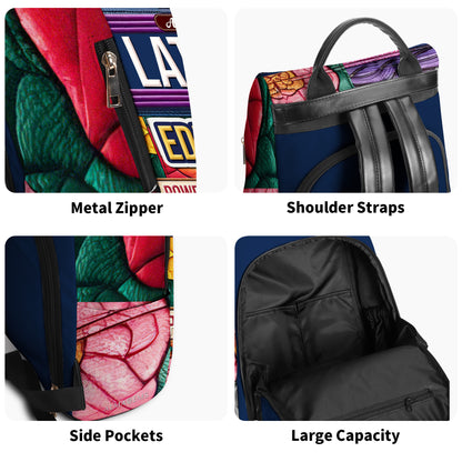 Sac à dos en cuir personnalisé, instruit, puissant et fier - HS054_BP