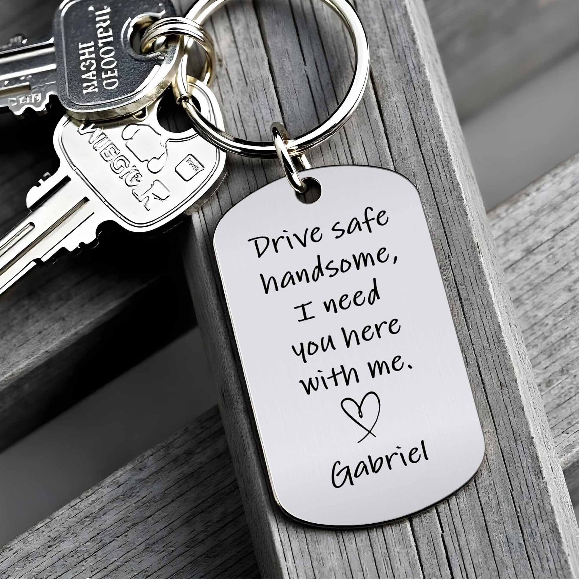 Drive Safe Handsome, I Need You Here With Me, Heart and Photograph