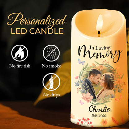 Heaven Is Beautiful They Have My Husband Memorial Candle