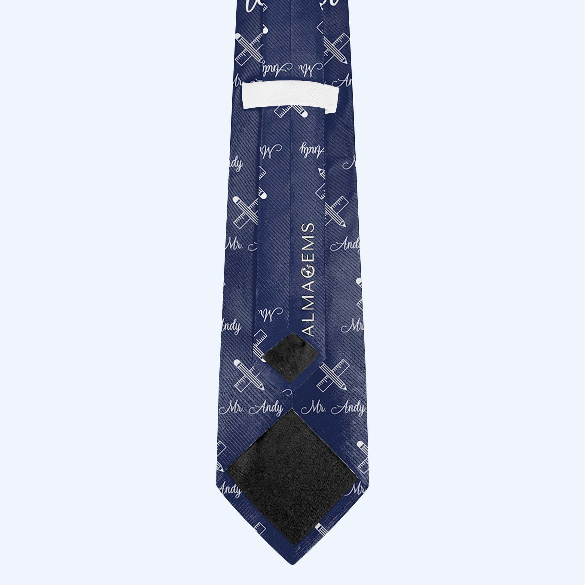 Trust Me I'm A Teacher Tie With Chalkboards And Apples