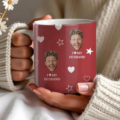 I Love My Husband With Hearts And Stars