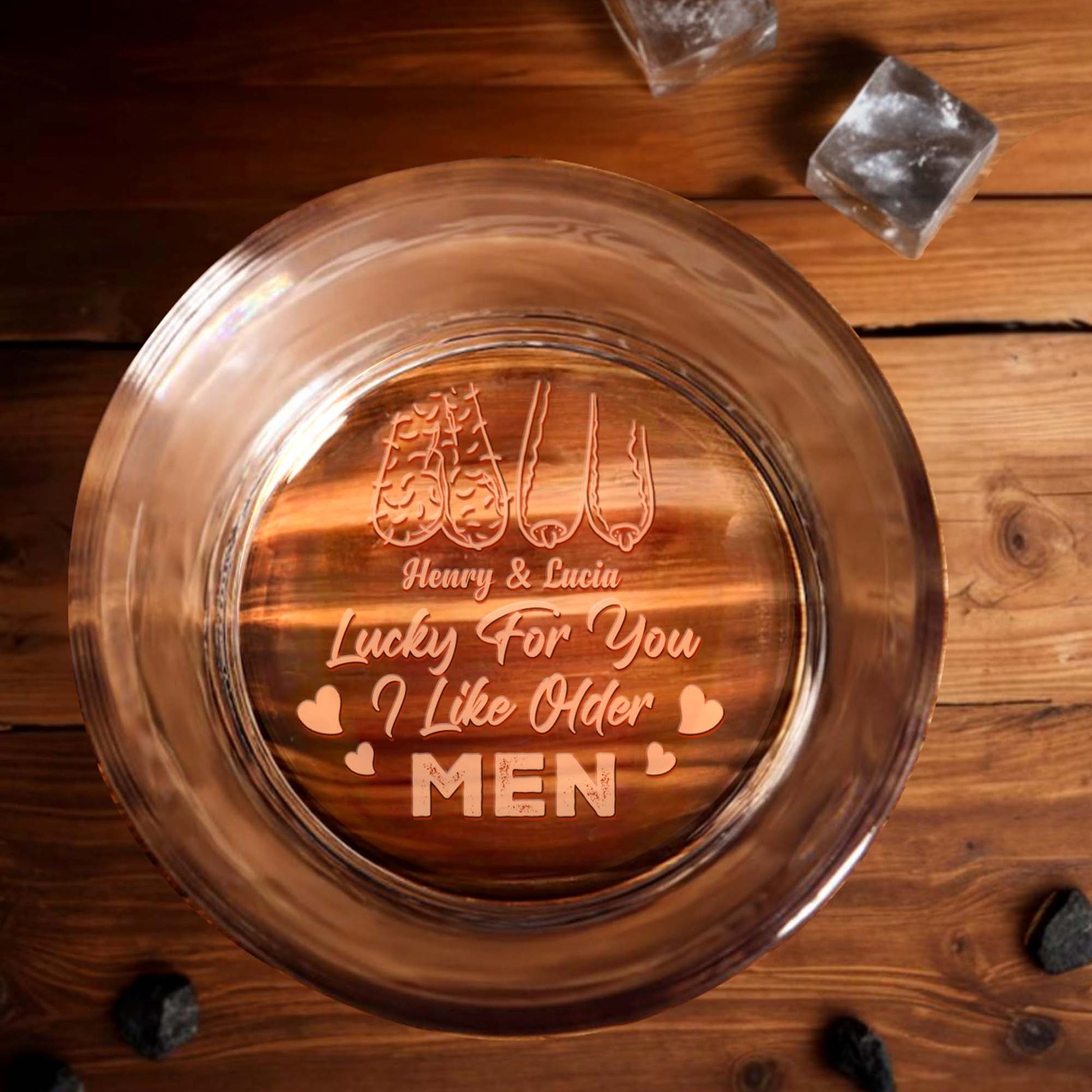 Lucky For You I Like Older Men With Heart Design