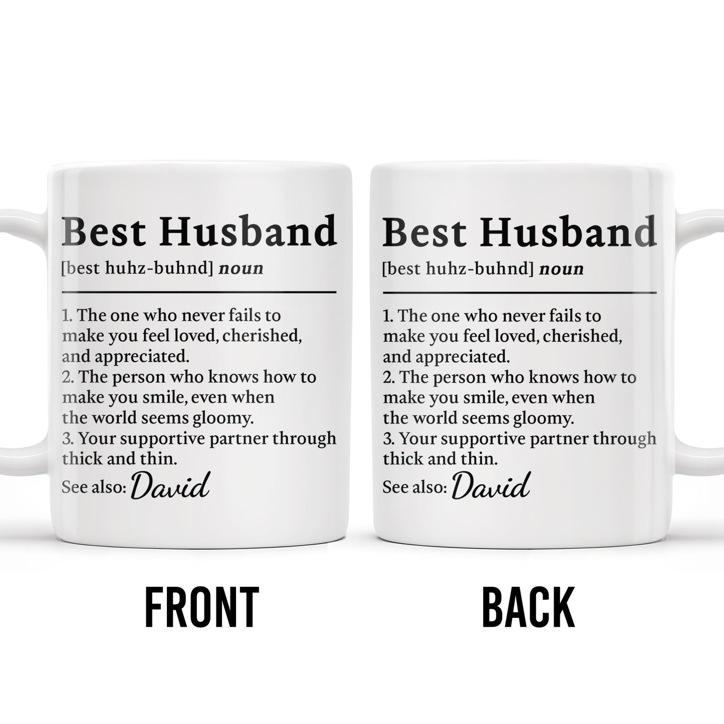 Best Husband Supportive Partner Mug