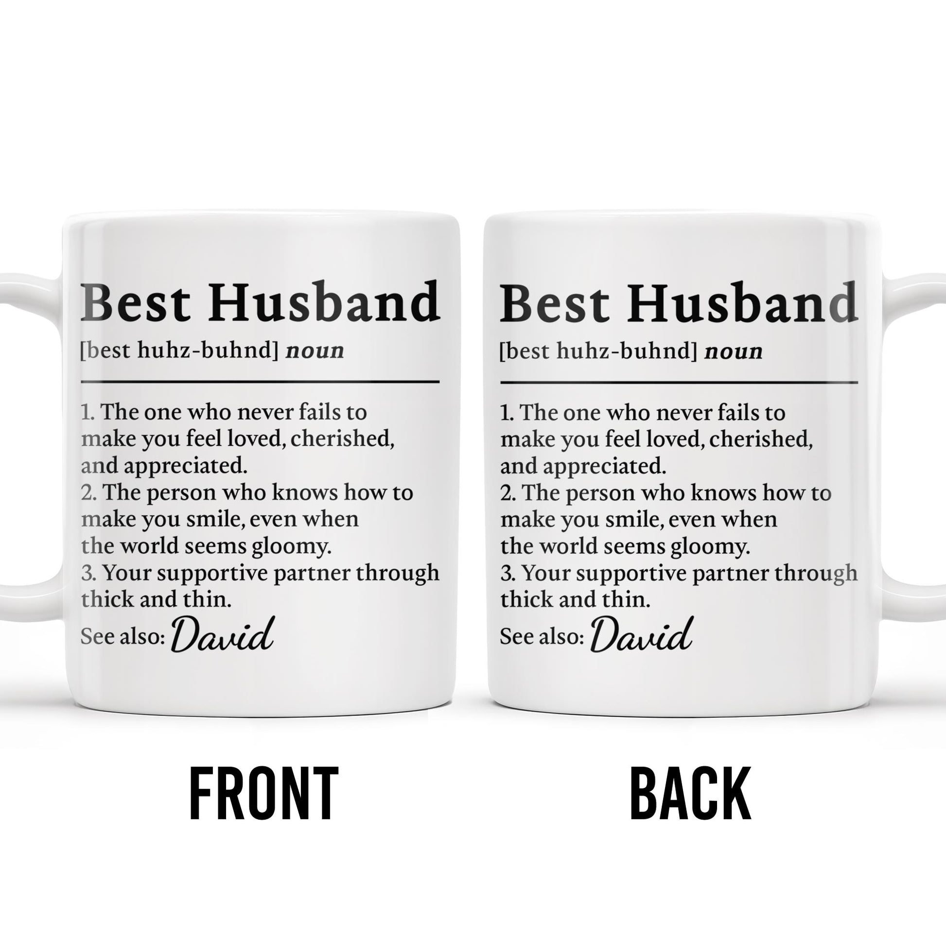 Best Husband Supportive Partner Mug