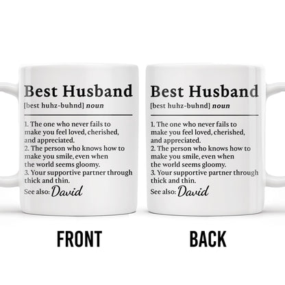 Best Husband Supportive Partner Mug