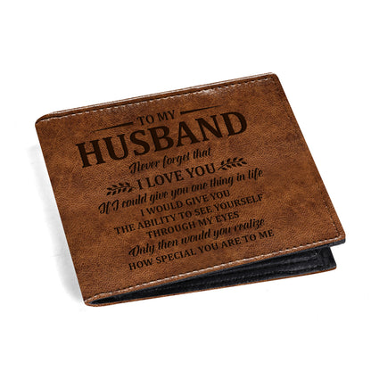 To My Husband Love You See Through My Eyes