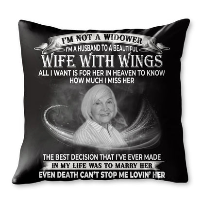 Husband to a Beautiful Wife with Wings Memorial Tribute