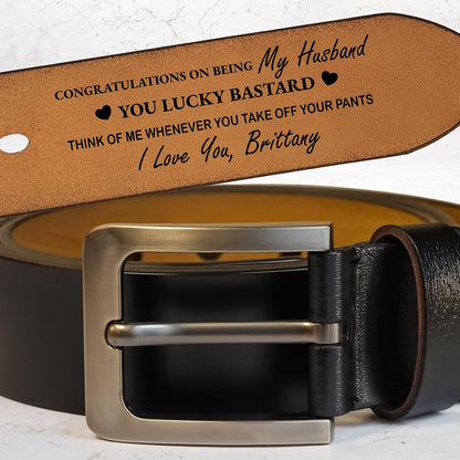 Congratulations On Being My Husband You Lucky Bastard, Heart and Belt