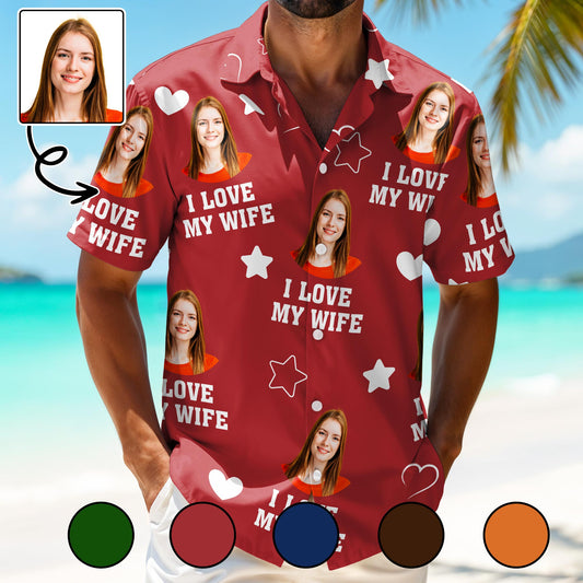I Love My Wife With Hearts And Stars