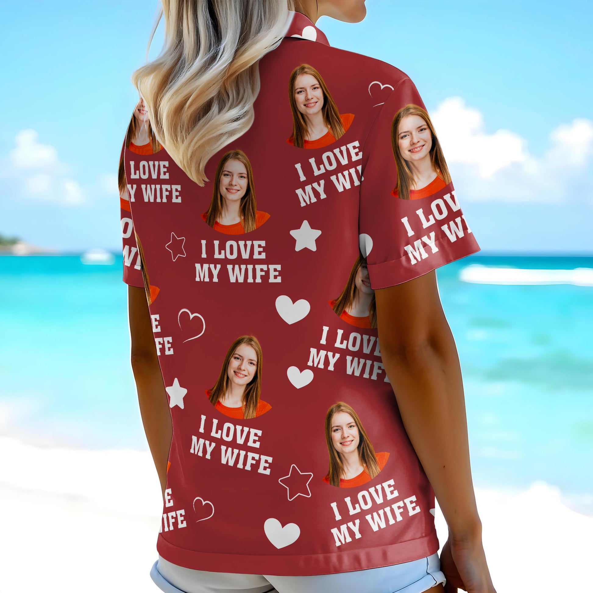 I Love My Wife With Hearts And Stars