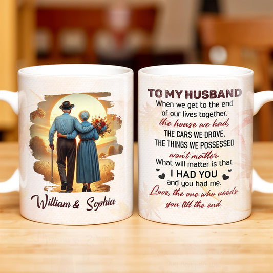 To My Husband, The House We Had, Elderly Couple and Sunset