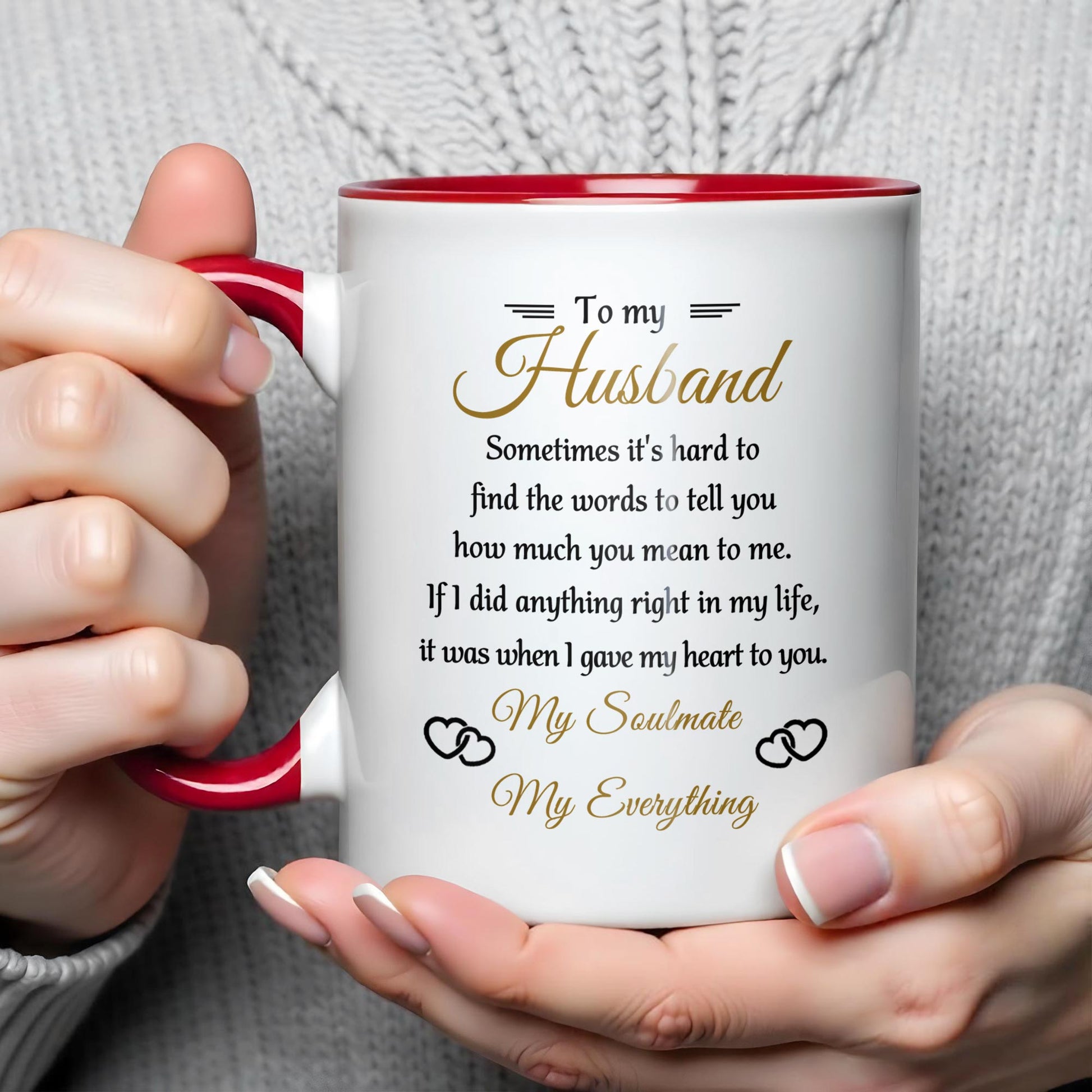 To My Husband, Sometimes It's Hard To Find The Words, Hearts