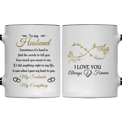 To My Husband, Sometimes It's Hard To Find The Words, Hearts