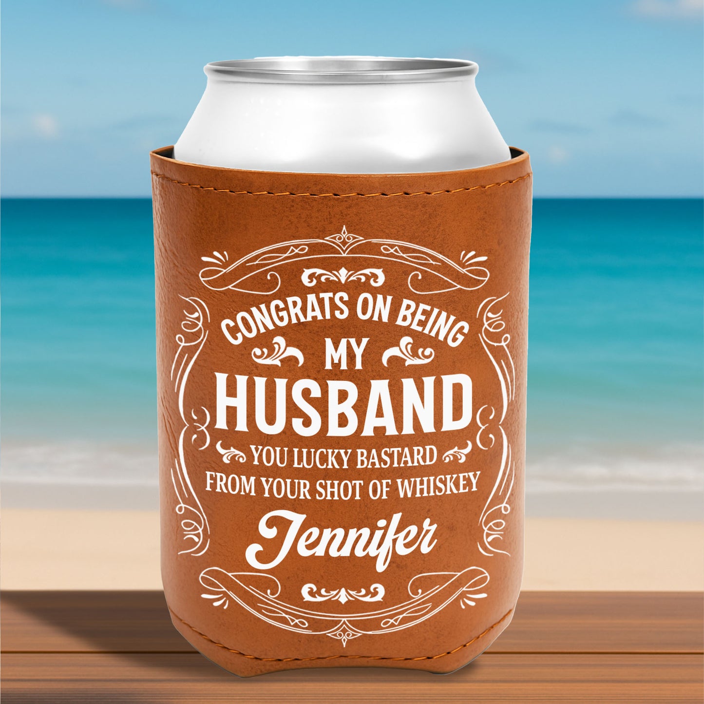Congrats On Being My Husband, Whiskey Inspired Design