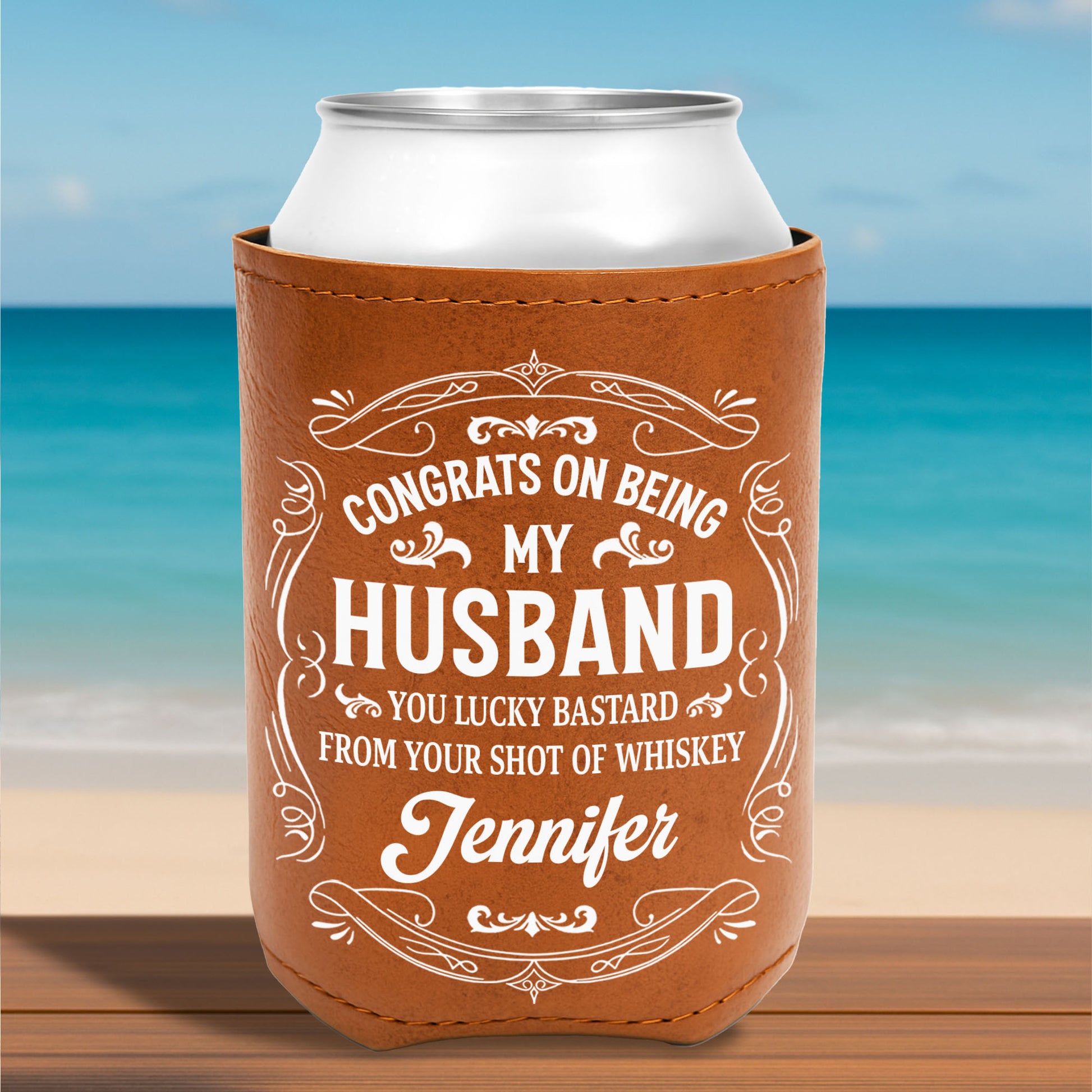 Congrats On Being My Husband, Whiskey Inspired Design