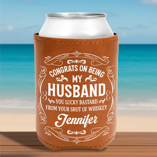 Congrats On Being My Husband, Whiskey Inspired Design