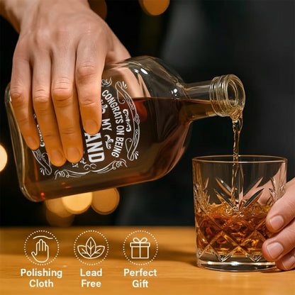 Congrats On Being My Husband, Whiskey Bottle