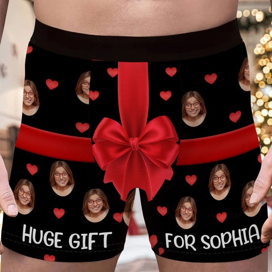 Huge Gift, Faces And Hearts Design