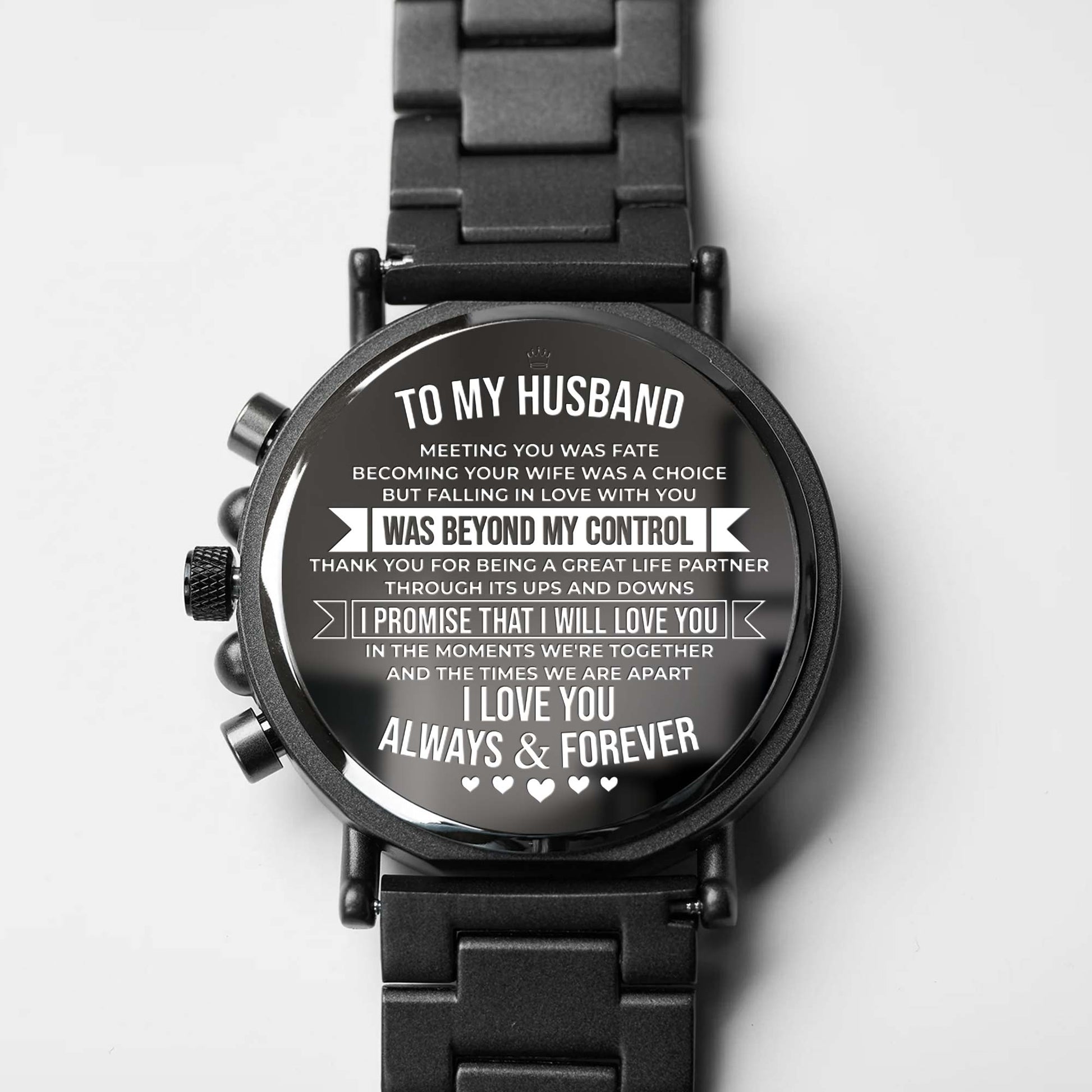 To My Husband, Love Always And Forever, Heart Symbols