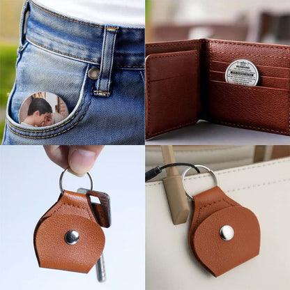 To My Husband, Love Forever Keychain - Personalized Custom Pocket Hug - HSB053_HTOK