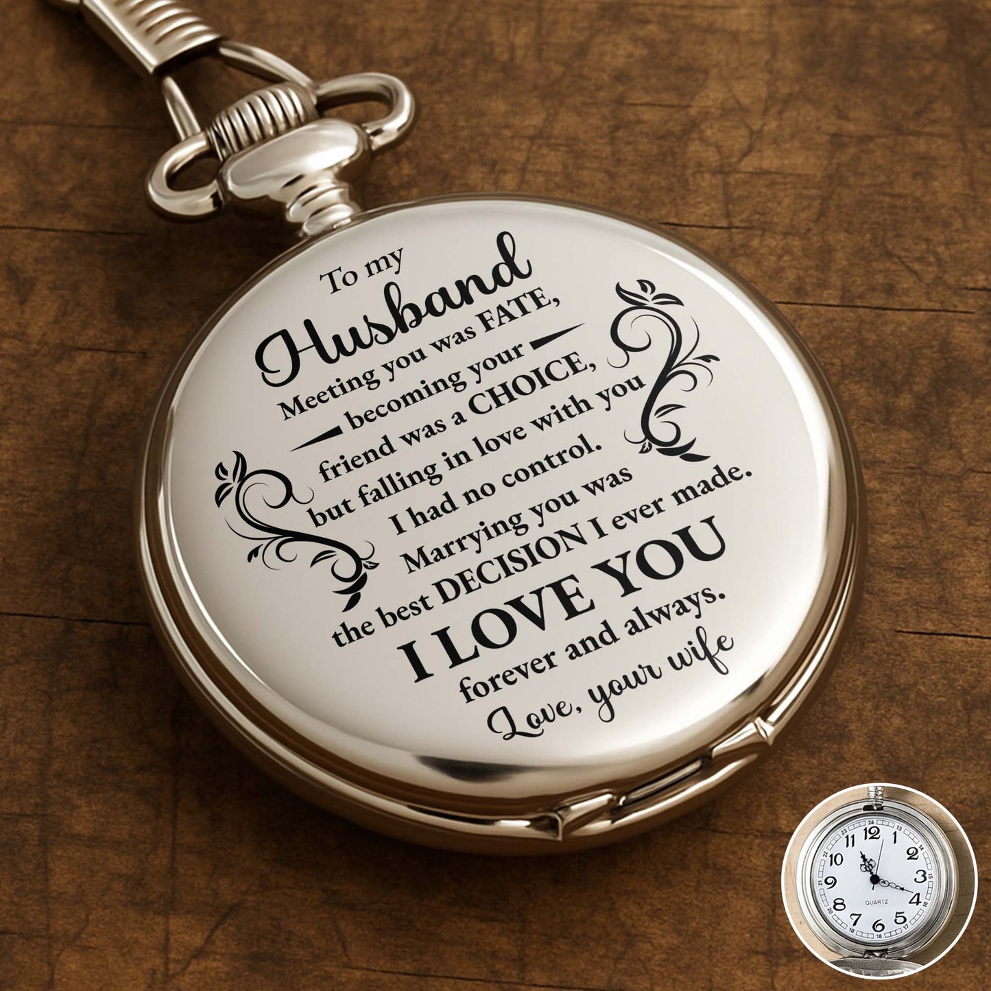 To My Husband, Best Decision, Floral Design