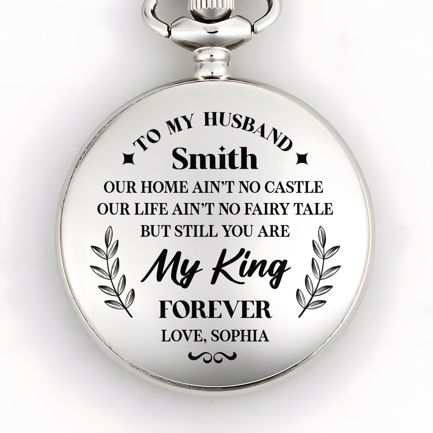 My King Forever With Laurel Branches And Crown