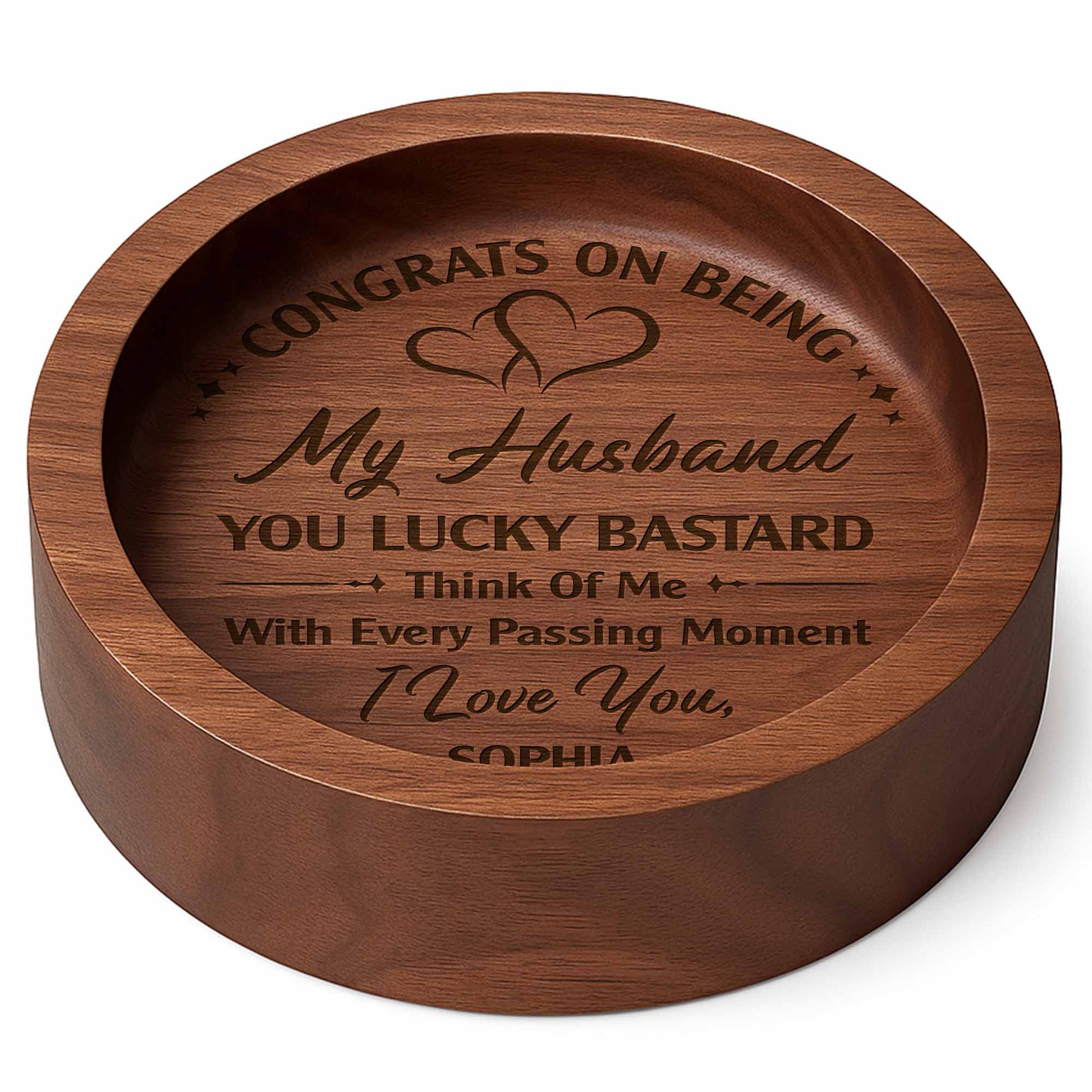 Congrats On Being My Husband, Wedding Rings And Hearts