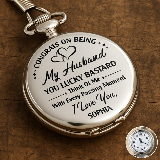 Congrats On Being My Lucky Husband With Hearts